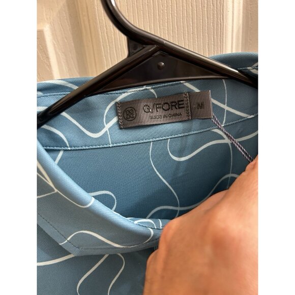 G/FORE Men's Pencil Tech Fit Golf Polo Shirt (Green) - Medium - Picture 6 of 9